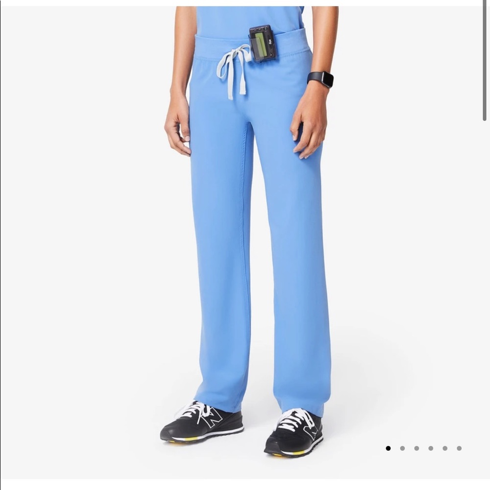 FIGS Livingston™ Basic Scrub Pants Ceil Blue